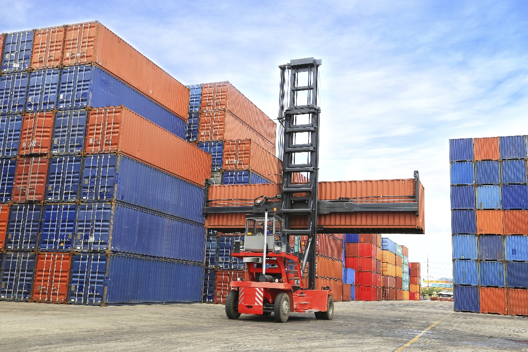 Forklift and Container